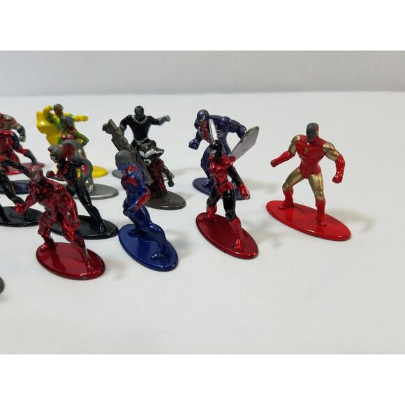 Marvel Nano Metalfigs mixed lot of 18 figures Spider-verse Spider-man Thanos - Picture 5 of 16